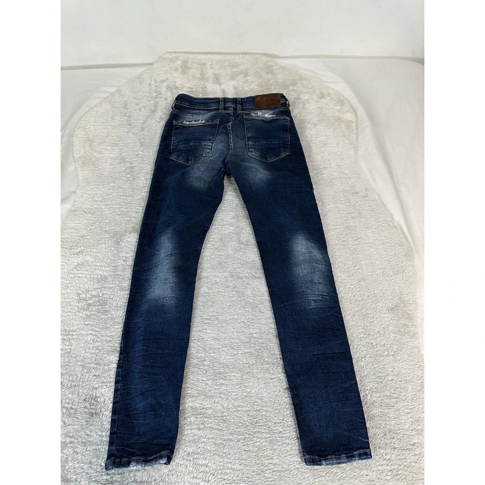 New Imperium Mens Distressed Ripped Skinny Jeans 31x34 Act 28x30‎